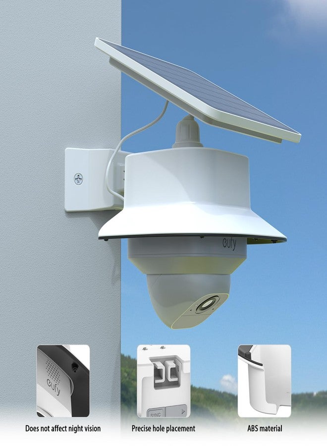 حامل زاوية Koroao + غطاء واقٍ من المطر متوافق مع كاميرا eufy Security SoloCam E30/E42/كاميرا eufy Security 4G LTE Cam S330، ملحقات تركيب كاميرات Eufy الأمنية (عبوة واحدة، أبيض) - Image 4